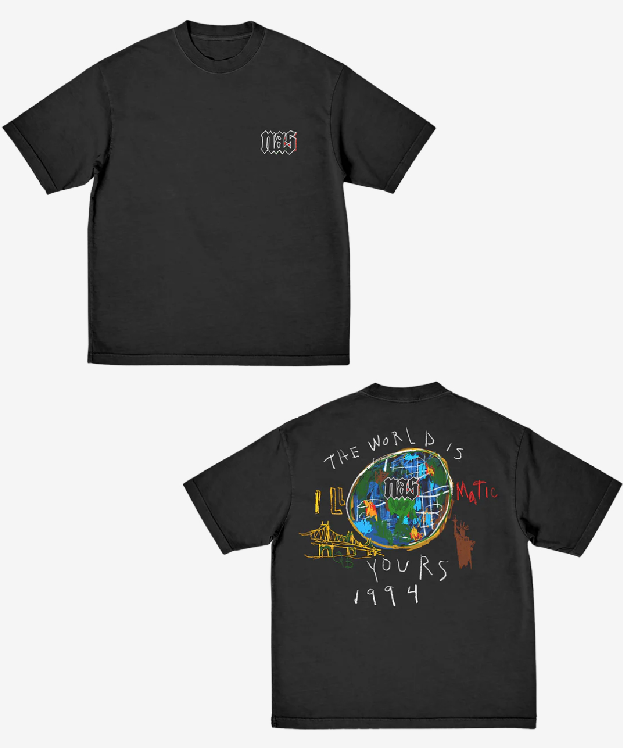 Nas Irjones 30 Years Of Illmatic Black Shirt