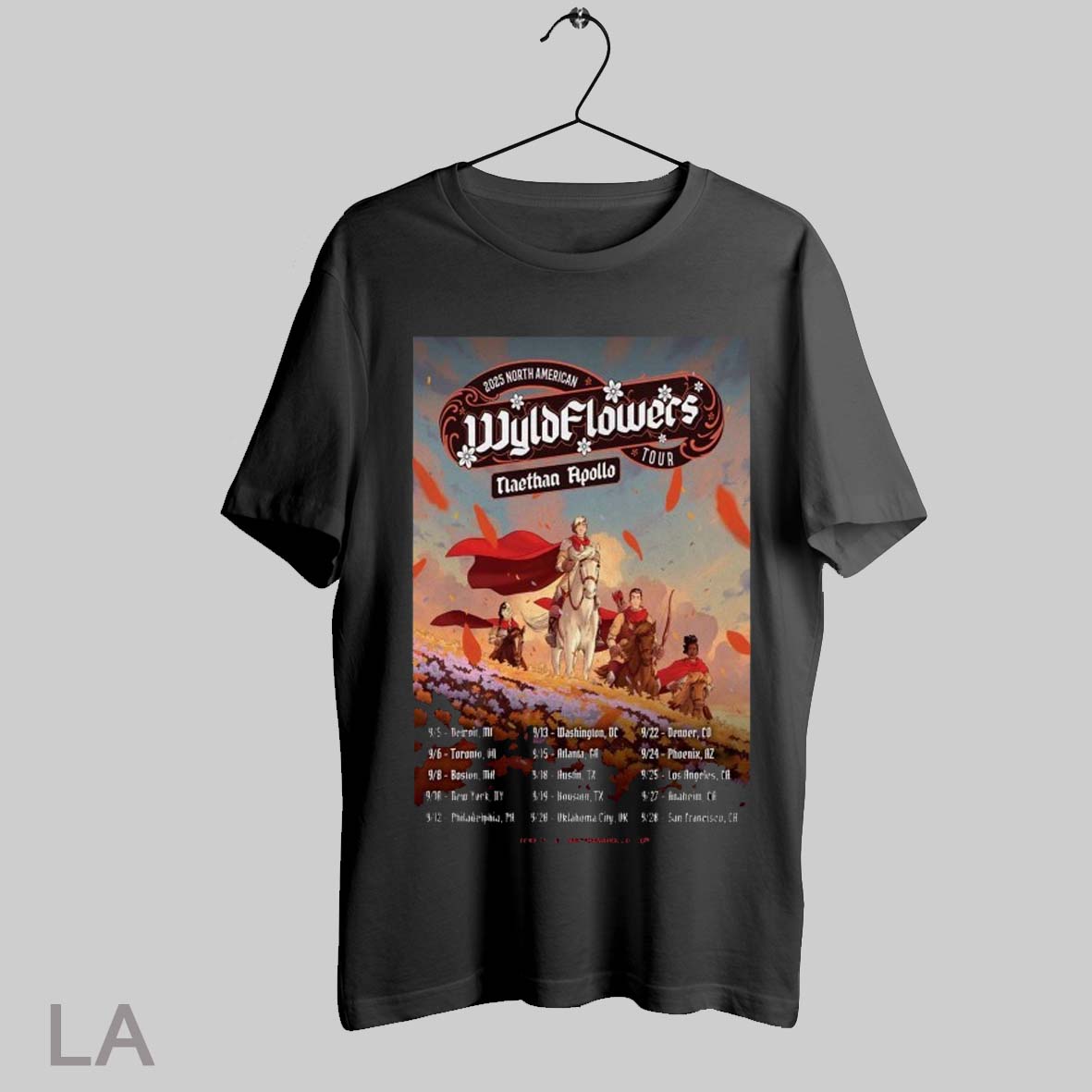Naethan Apollo Wyldflowers 2025 Tour Shirt