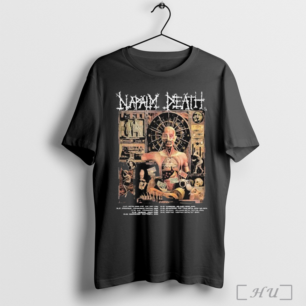 Napalm Death 2025 European Summer Festival Tour July August EvenShirt