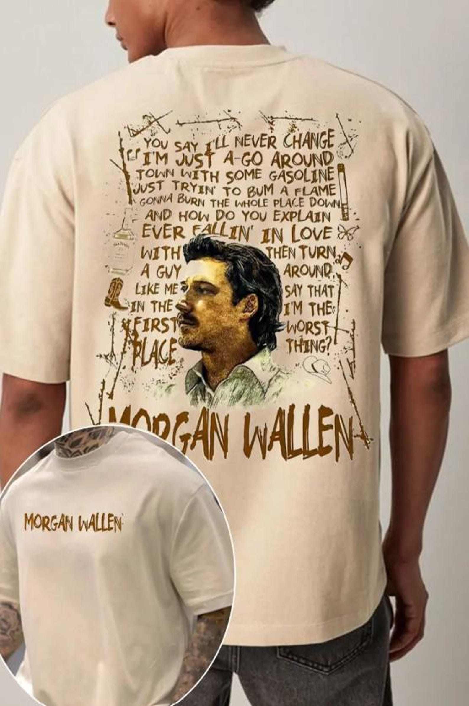 Morgan Wallen Cartoon Tour Shirt, I?? The Problem Tour Shirt