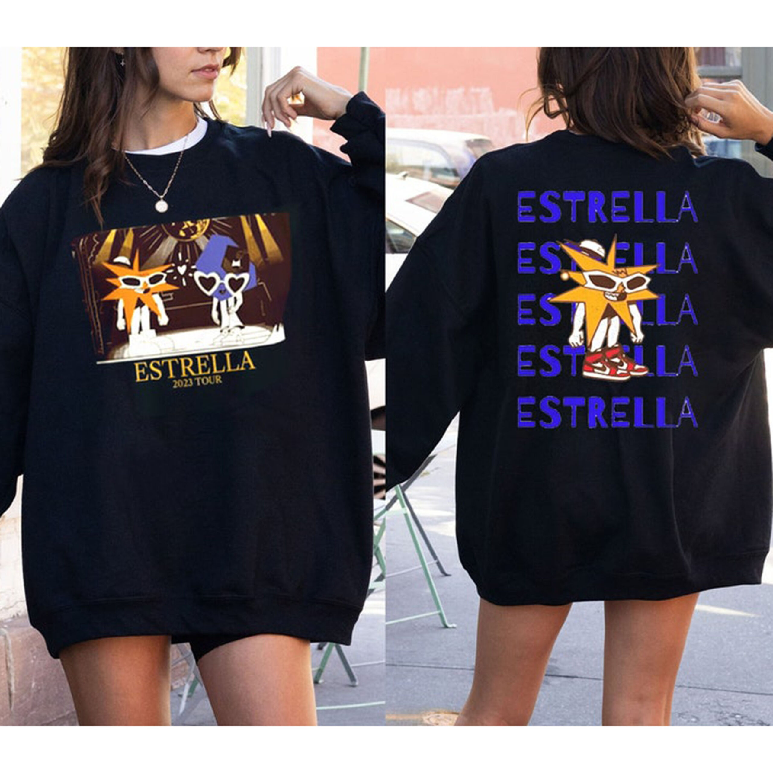 Mora Merch Estrella Album Song New Album Merchan Sweatshirt