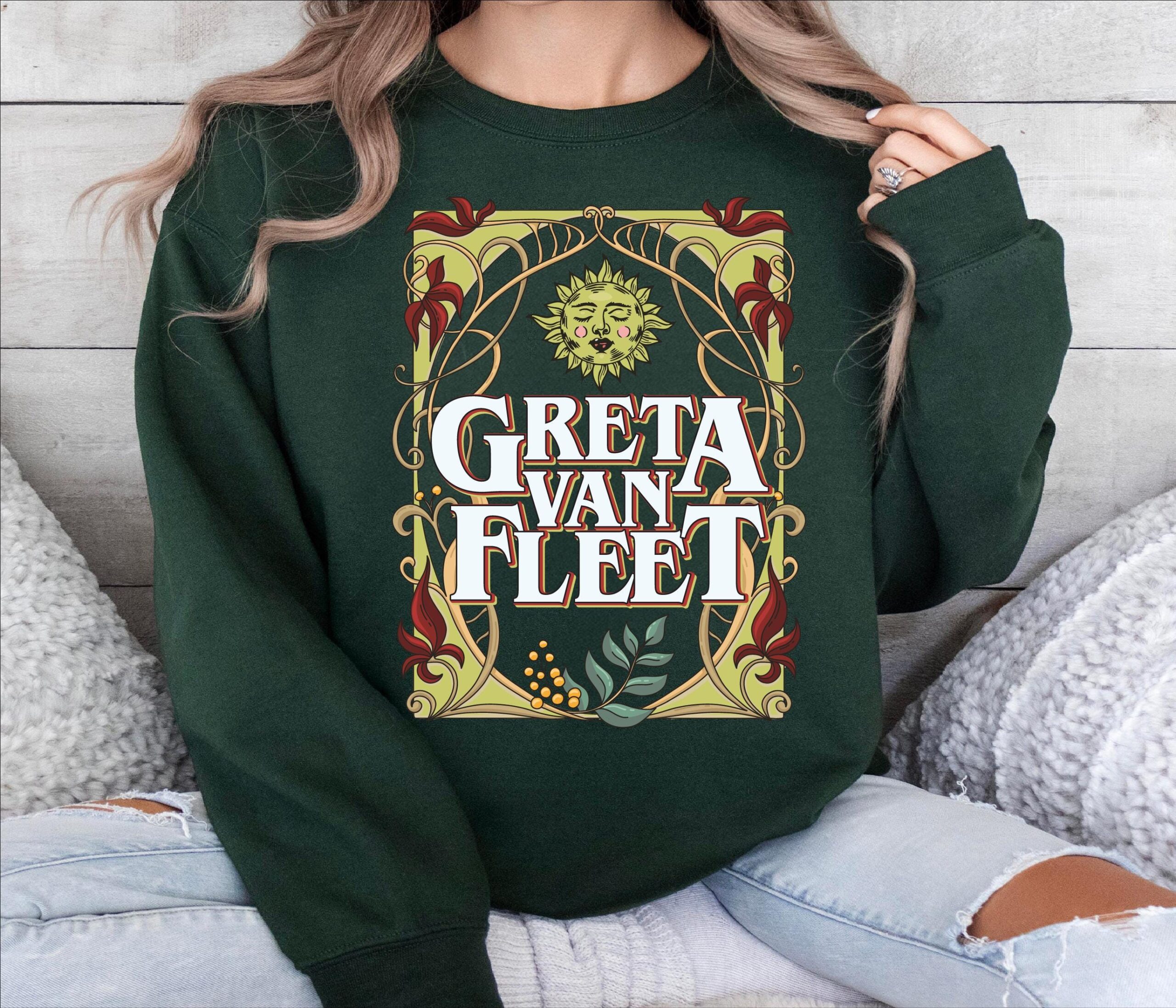 Music Tour Shirt, Retro Music Lover Tee, Floral Boho Music Festival Sweatshirt