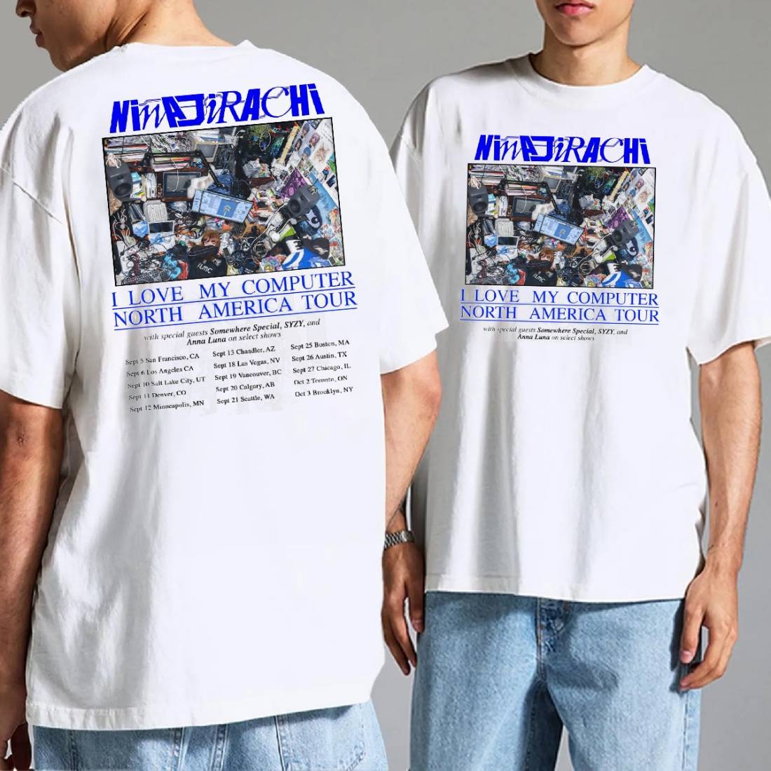 Ninajirachi I Love My Computer North America Tour 2025 Shirt