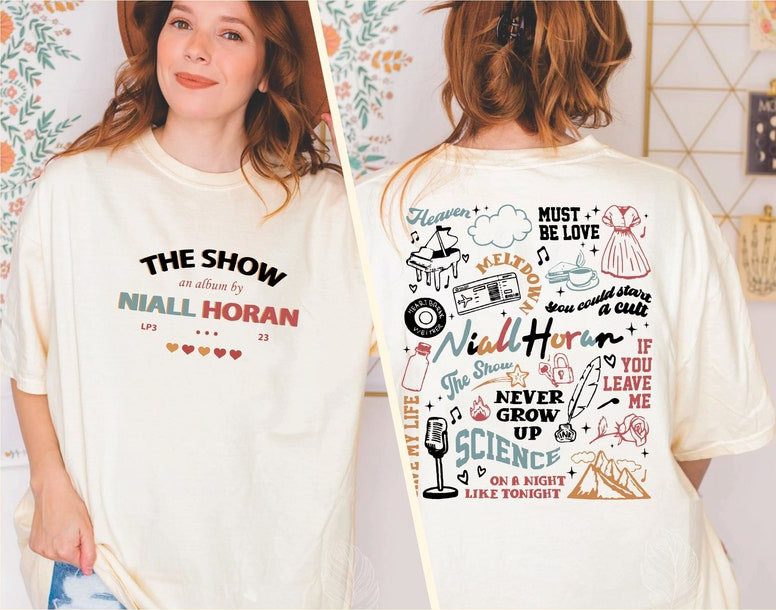 Niall Horan 2 Side Shirt, The Show Album Track List 2 Sides Sweatshirt