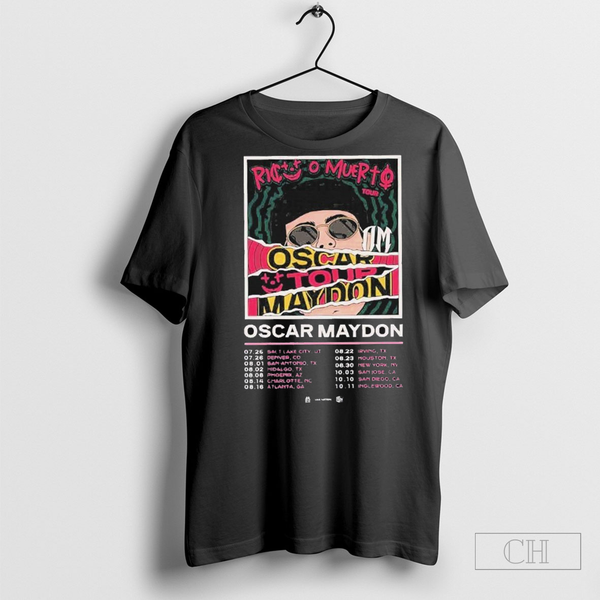 Oscar Maydon Rico O Muerto Tour 2025 Shirt