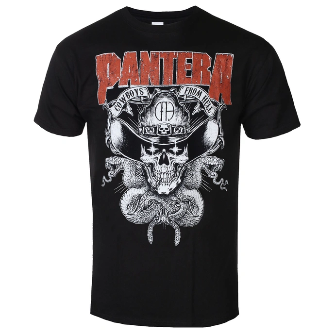 Pantera Cfh Texas Skull Black Shirt
