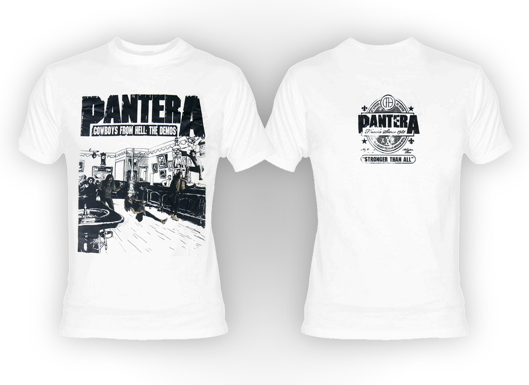 Pantera Cowboys From Hell Demos White Shirt