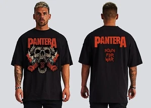 Pantera Mouth For War Heavy Metal Black Shirt Front And Back Print