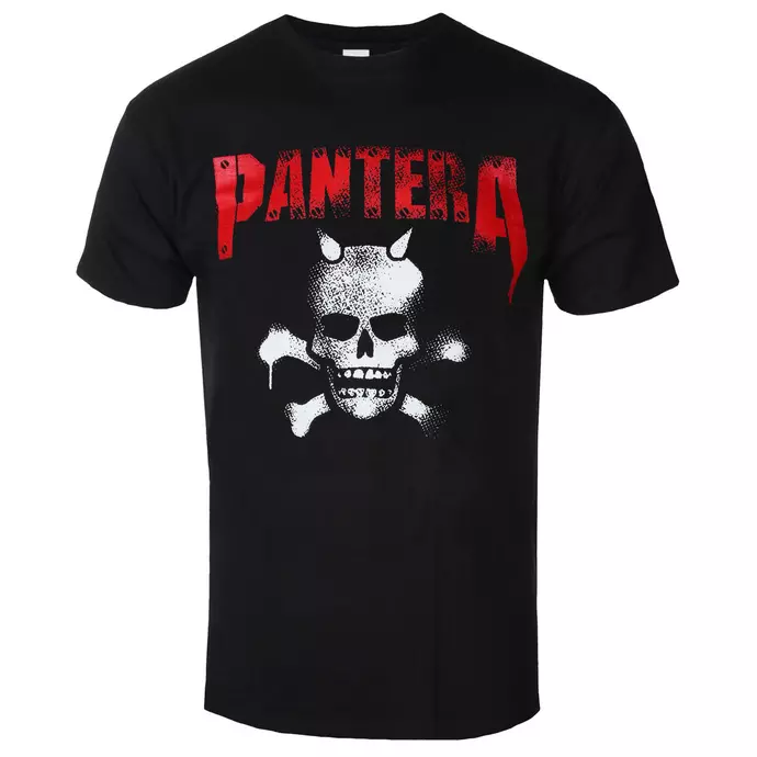 Pantera Horned Skull Stencil Shirt