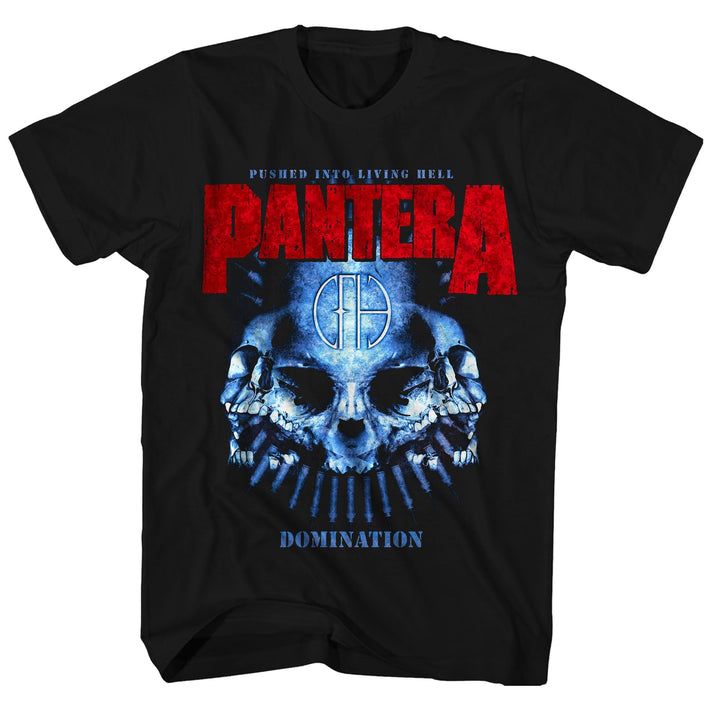 Pantera Domination Distressed Print Mens Shirt