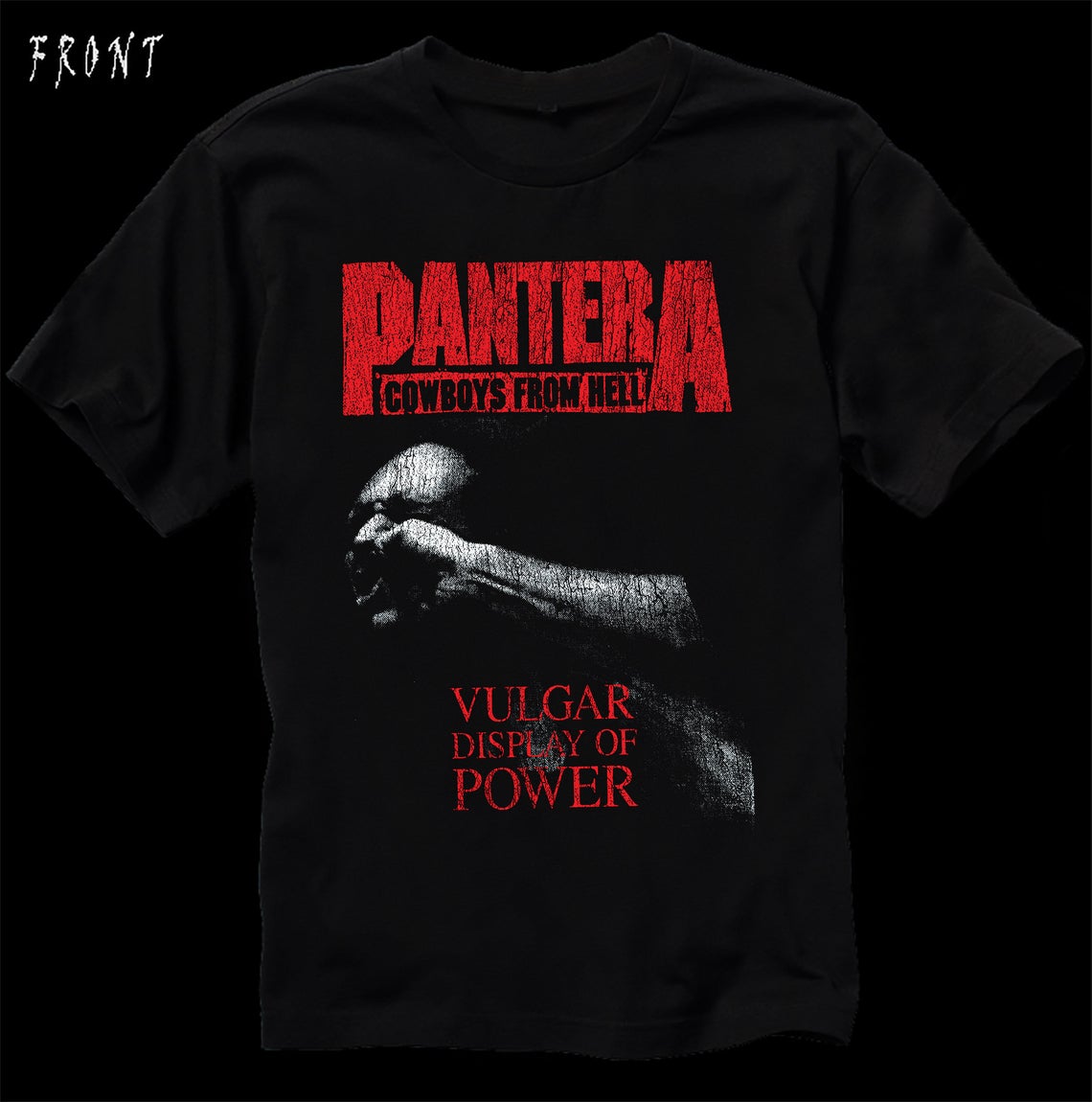 Pantera Cowboys From Hell Vulgar Display Of Power American Groove Metal Band Shirt