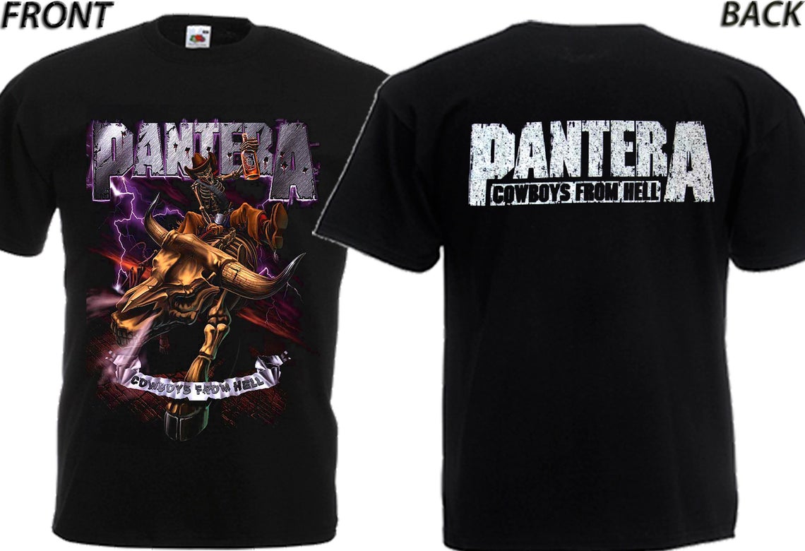 Pantera Cowboys From Hell American Groove Metal Band Shirt