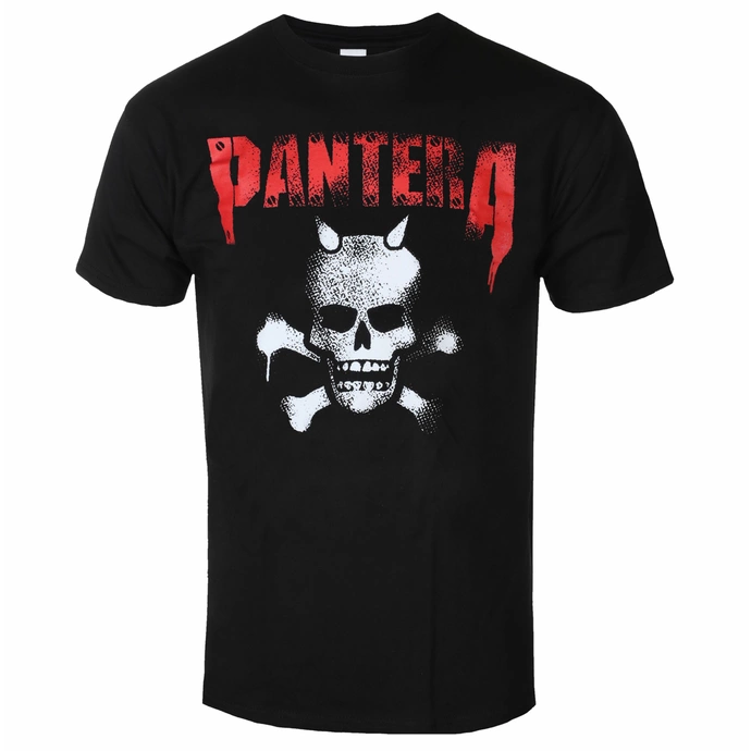 Pantera Horned Skull Stencil Shirt