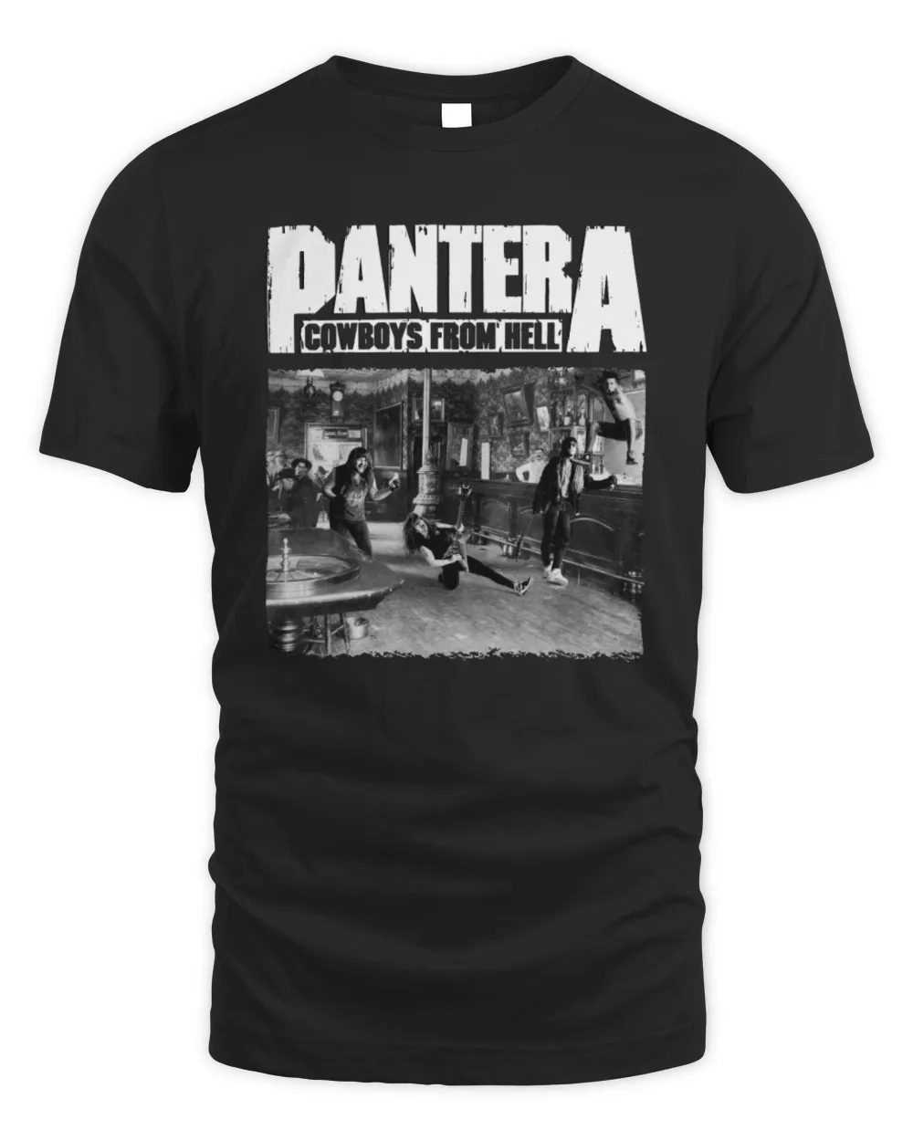 Pantera Store Cowboys From Hell Dip Dye Shirt Black
