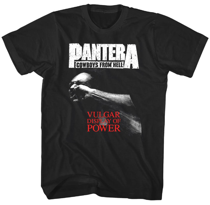Pantera Vulgar Display Of Power Mens Shirt Black