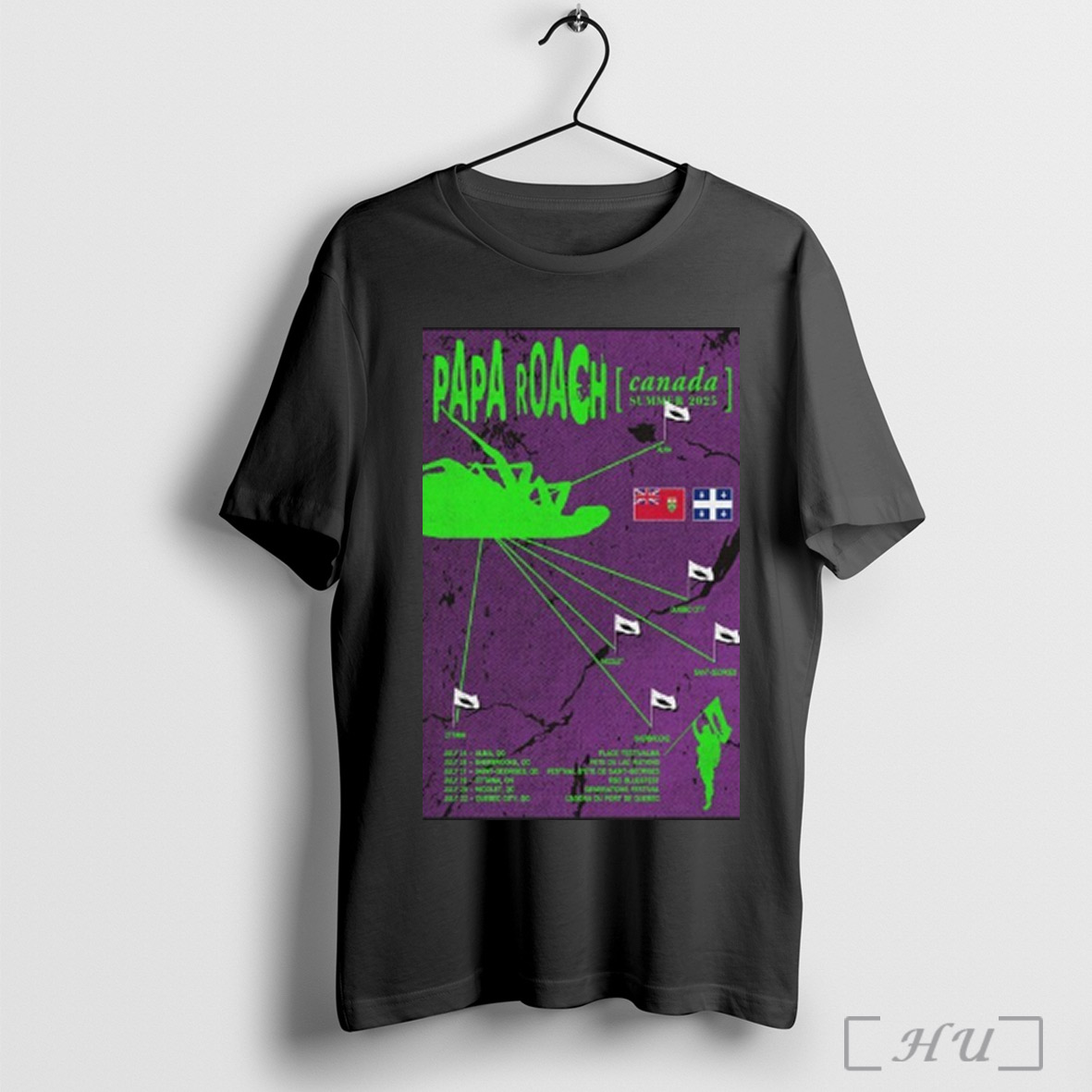 Papa Roach Canada Summer Tour 2025 Shirt