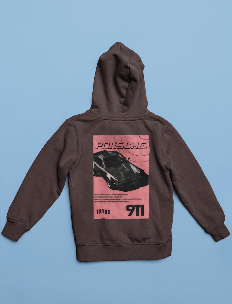 Porsche 911 Retro Inspired Hoodie, Vintage Limited Porsche Hoodie