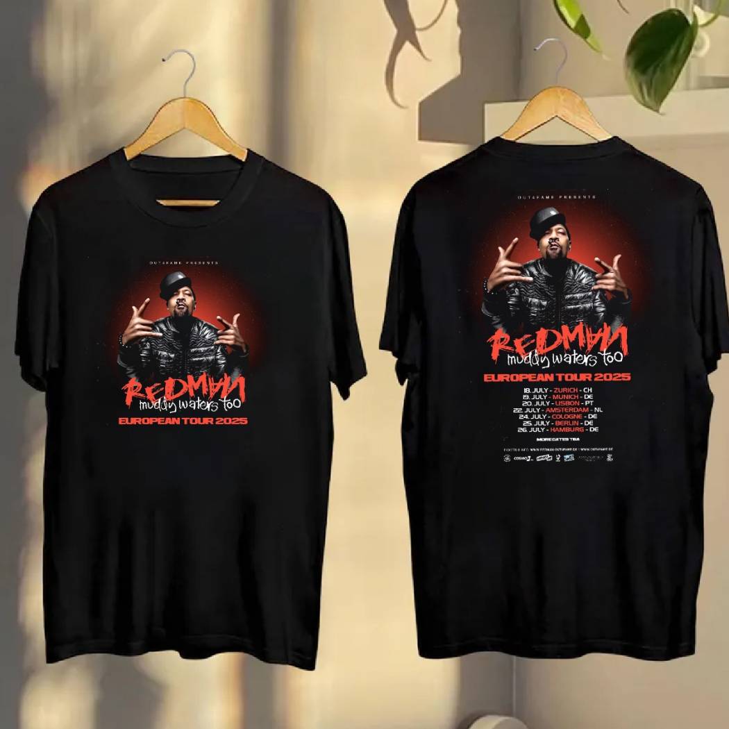 Redman Muddy Waters Too European Tour 2025 Shirt