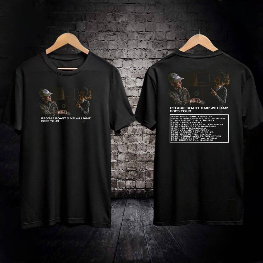 Reggae Roast X Mr Williamz 2025 Tour Shirt