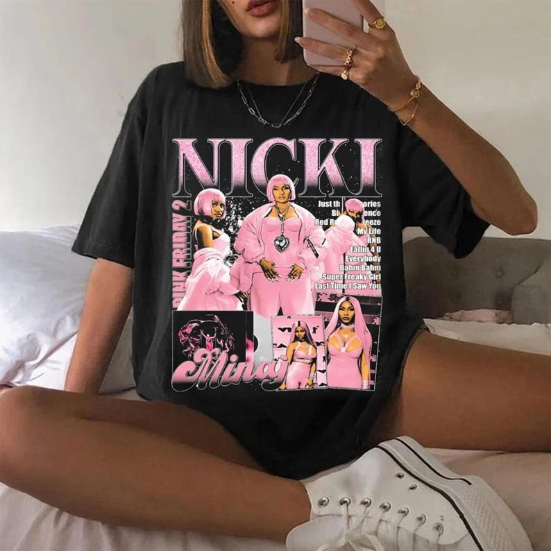Retro Nicki Minaj Lewinsky Airbrush Style Shirt