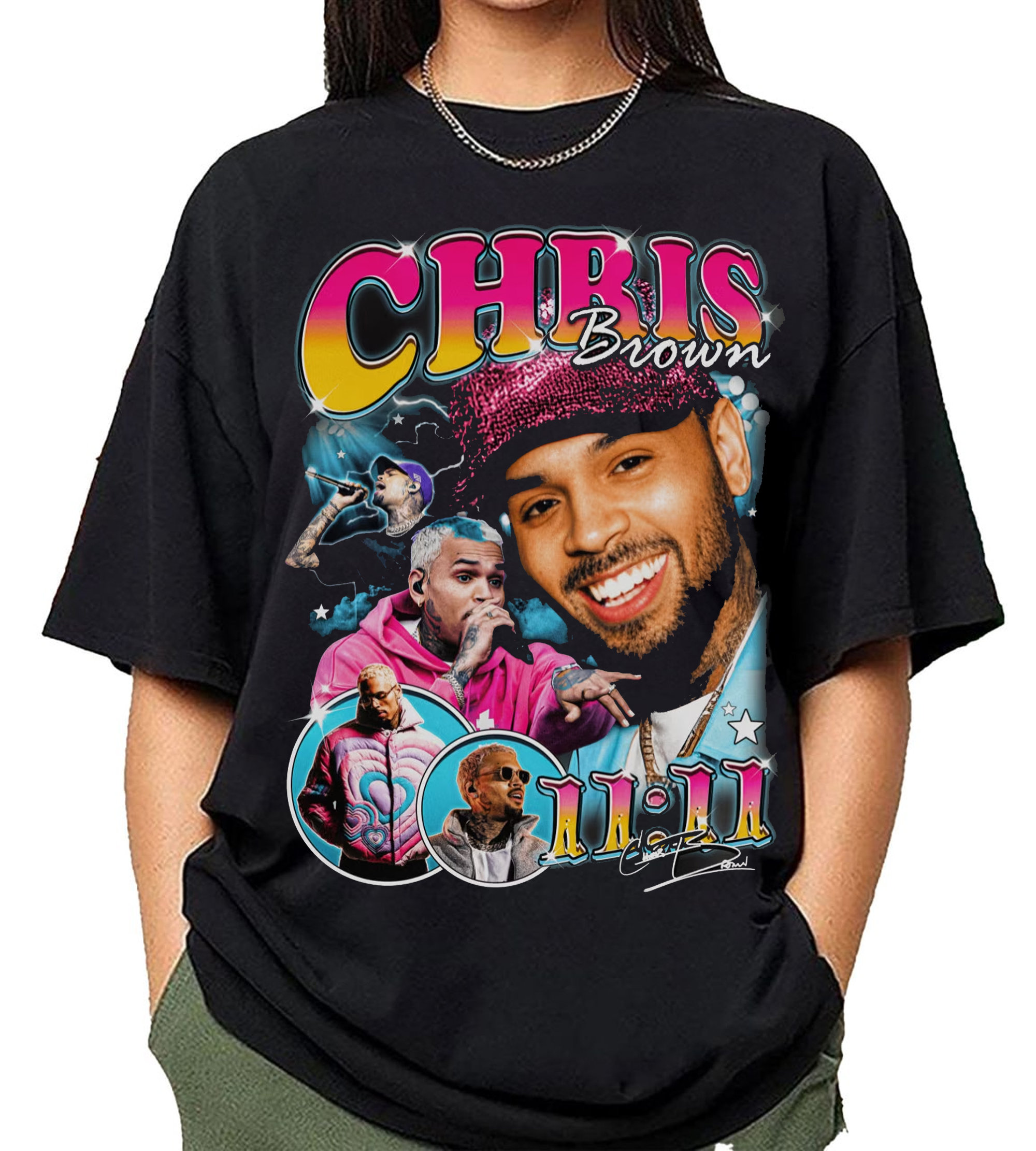 Retro Chriis Brown 11:11 Tour Shirt, Chriis Brown Album Merch