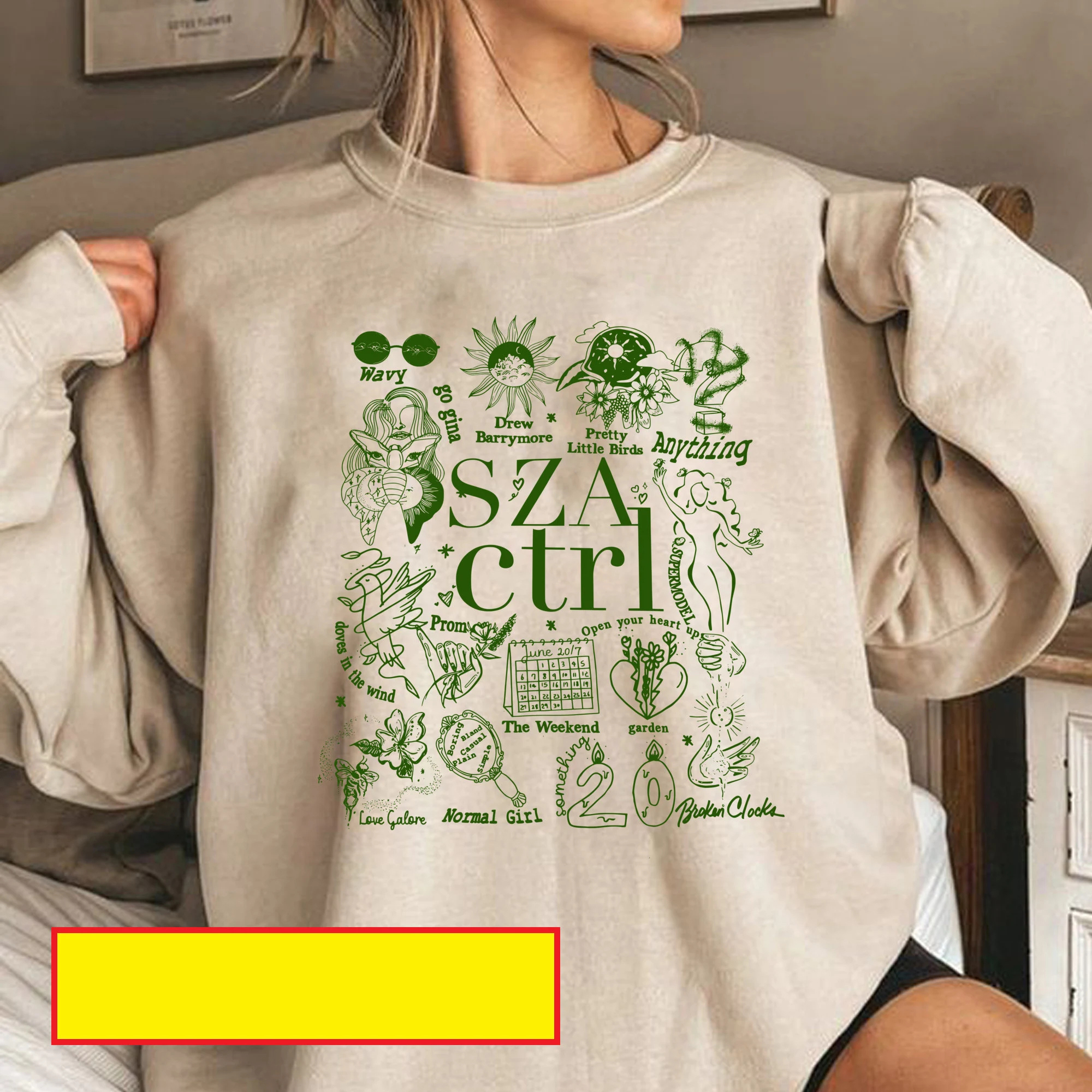 Retro Sza Sweatshirt, Sza Ctrl Shirt, Sza Merch Favorite Songs Sweatshirt