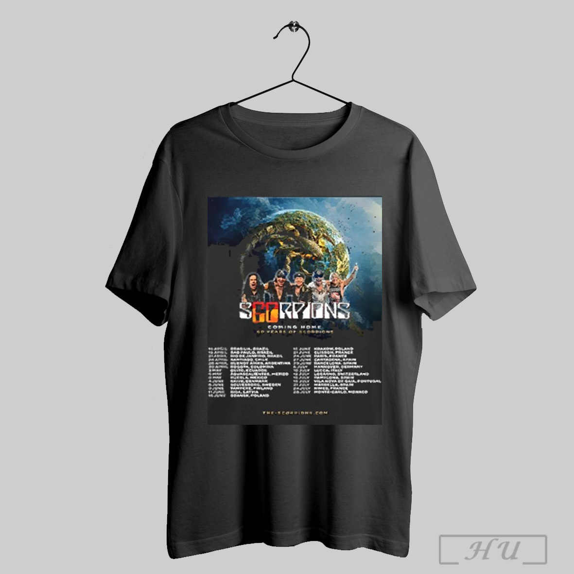 Scorpions Coming Home 60 Years Tour 2025 List Kicks Off 2025 Shirt