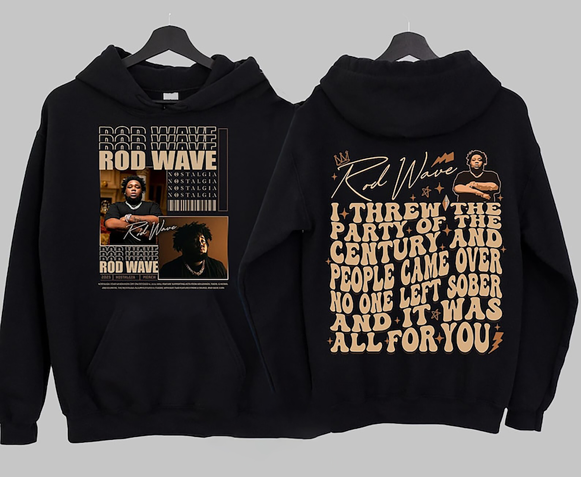 Rod Wave Lyrics Nostalgia Tour Hoodie