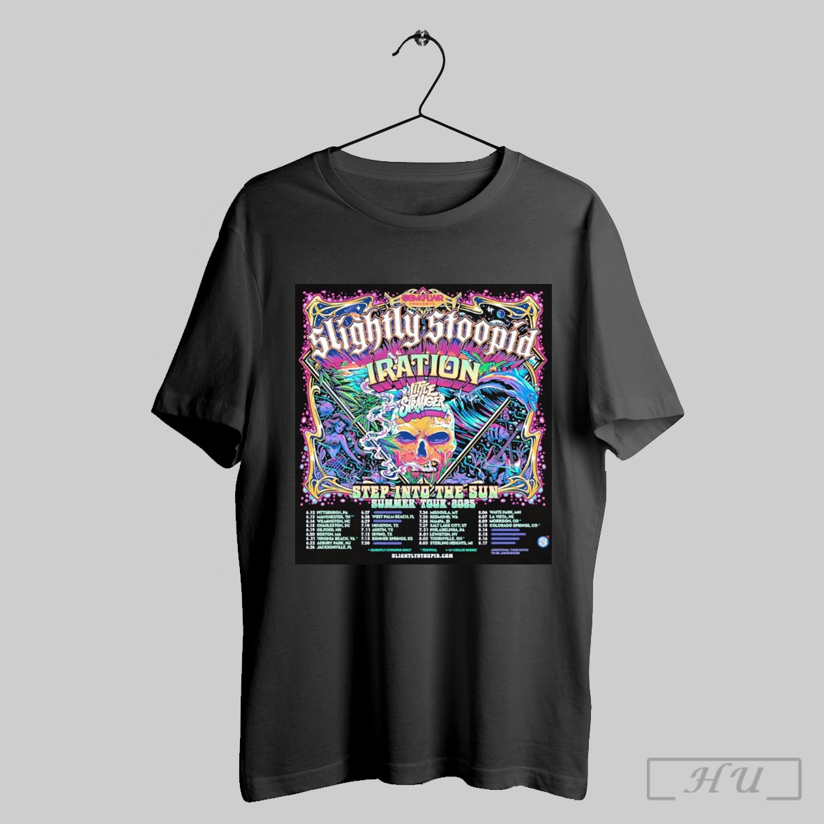 Slightly Stoopid Step Into The Sun Summer 2025 Tour Shirt