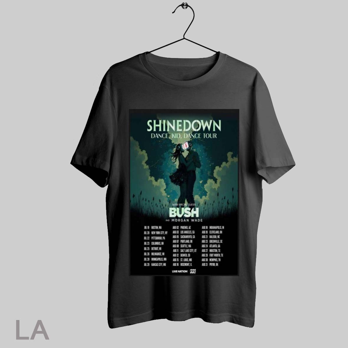 Shinedown Dance Kid Dance Us Tour 2025 Morgan Wade RoboShirt