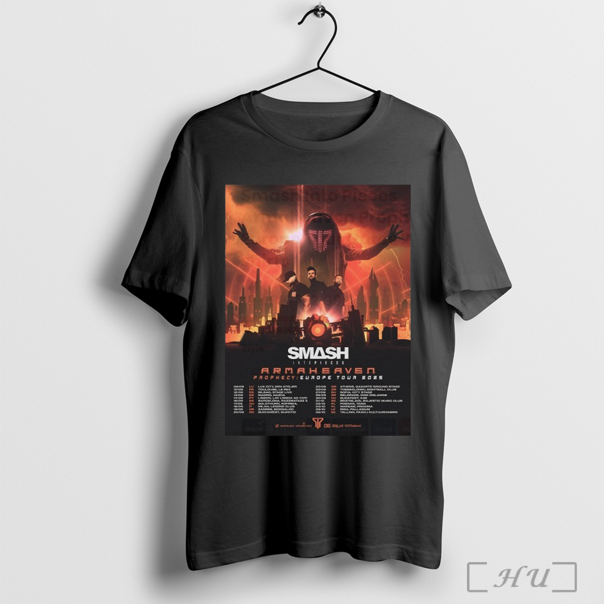 Smash Into Pieces Armaheaven Prophecy Europe Tour 2025 Shirt