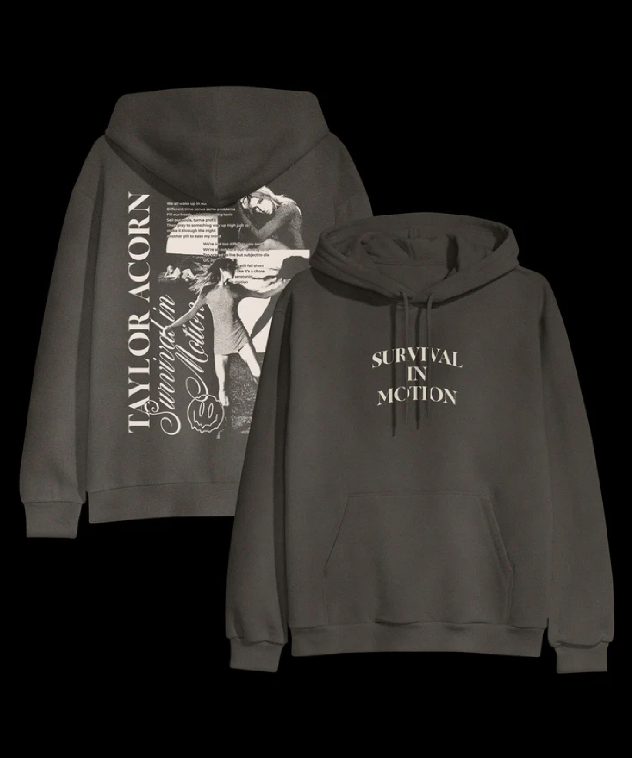 Taylor Acorn Merch Collage Pepper Pullover Hoodie