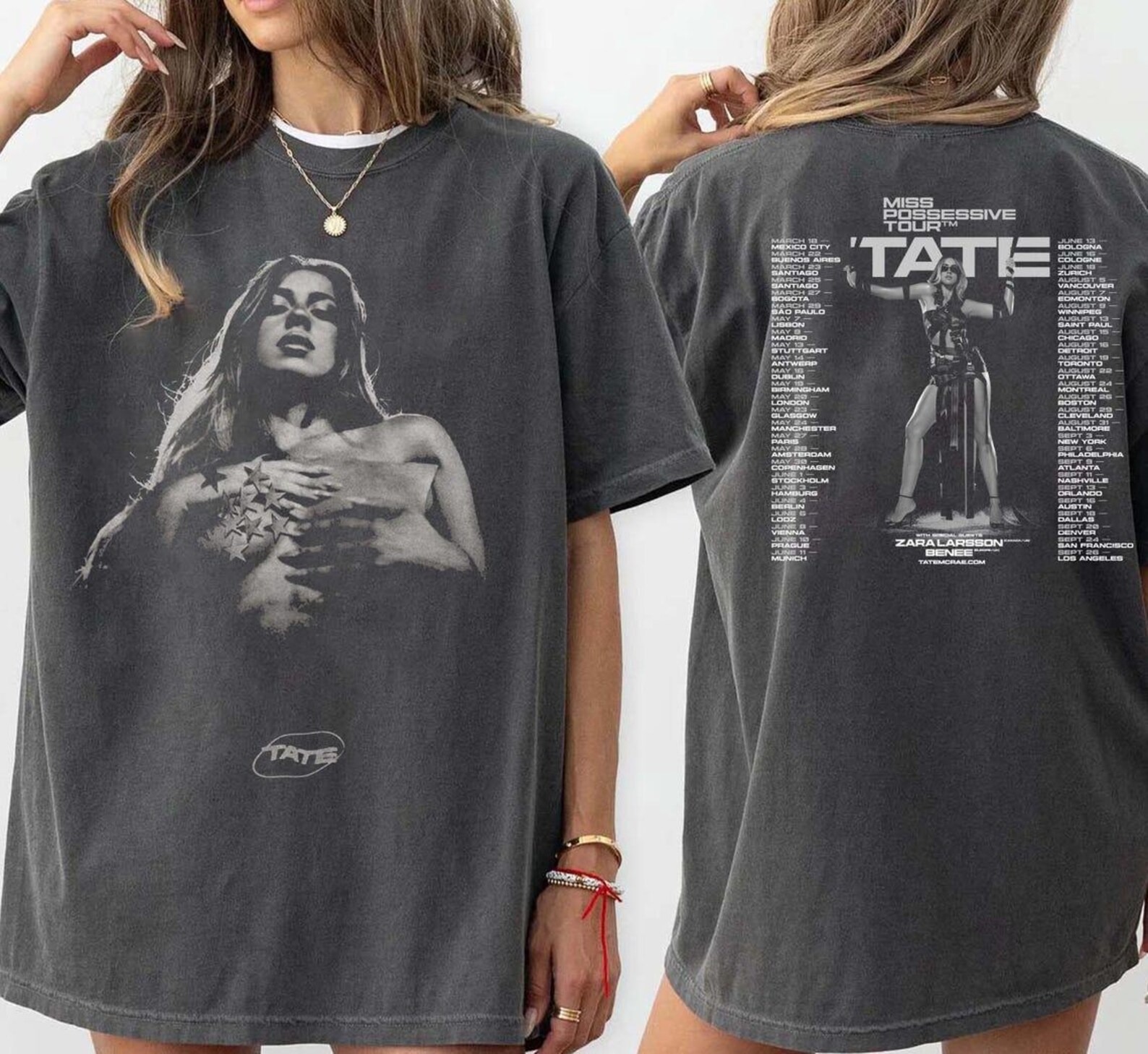Tate Mcrae 2025 Concert Miss Possessive Tour 2025 Fan GifShirt