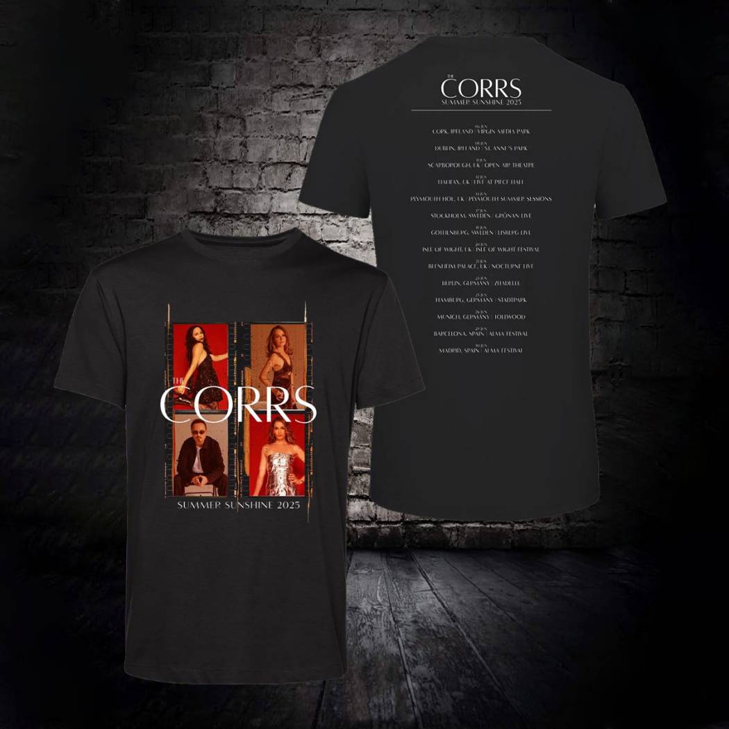 The Corrs Summer Sunshine 2025 Tour Shirt