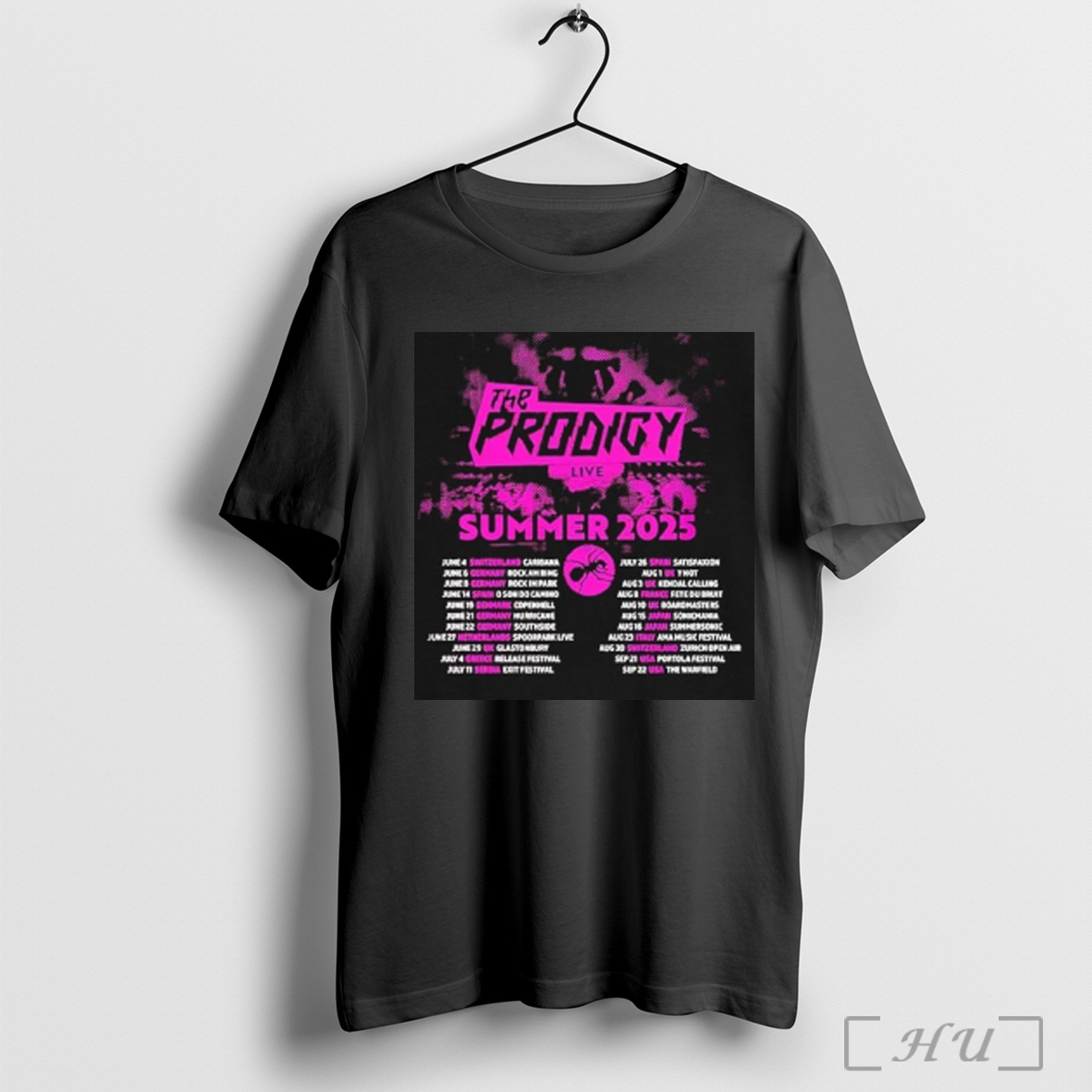 The Prodigy Summer Festivals Tour 2025 List Kicks Shirt