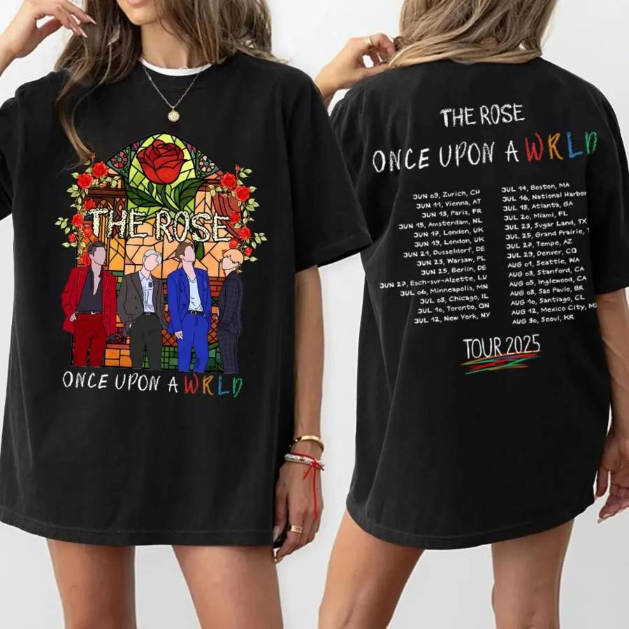 The Rose Once Upon A Wrld World Tour 2025 Shirt