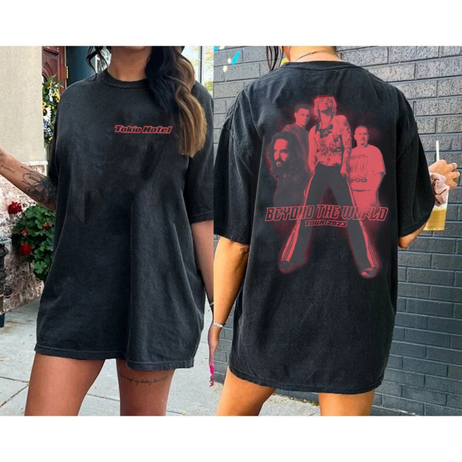 Tokio Hotel Tour Beyond The World 2 Sided Shirt