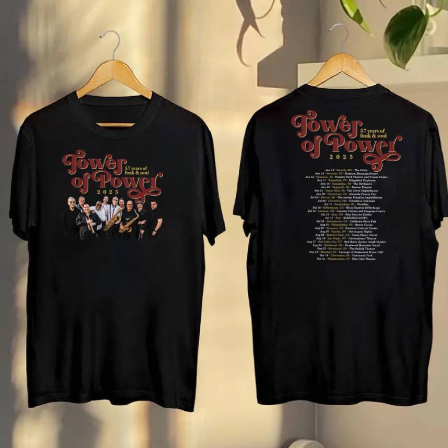 Tower Of Power 57 Years Of Funk & Soul Tour 2025 Shirt