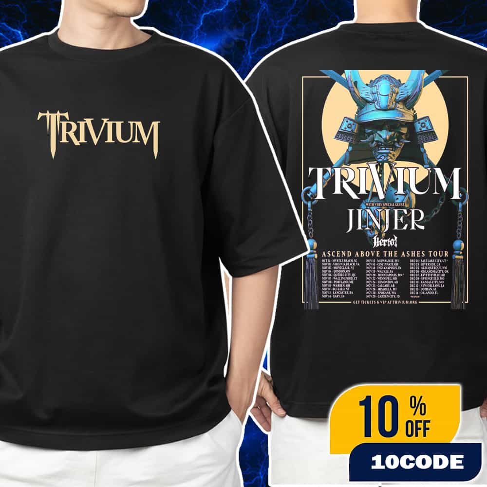 Trivium With Special Guest Jinjer X Heriot Ascend Above The Ashes Tour 2025 Shirt