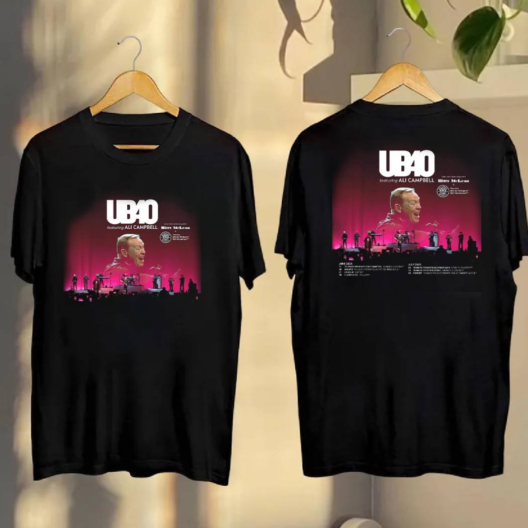 Ub40 Featuring Ali Campbell 2025 Uk Tour Shirt