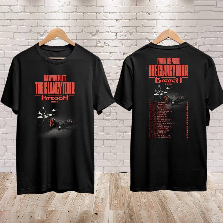 Twenty One Pilots The Clancy Tour 2025 Breach Shirt