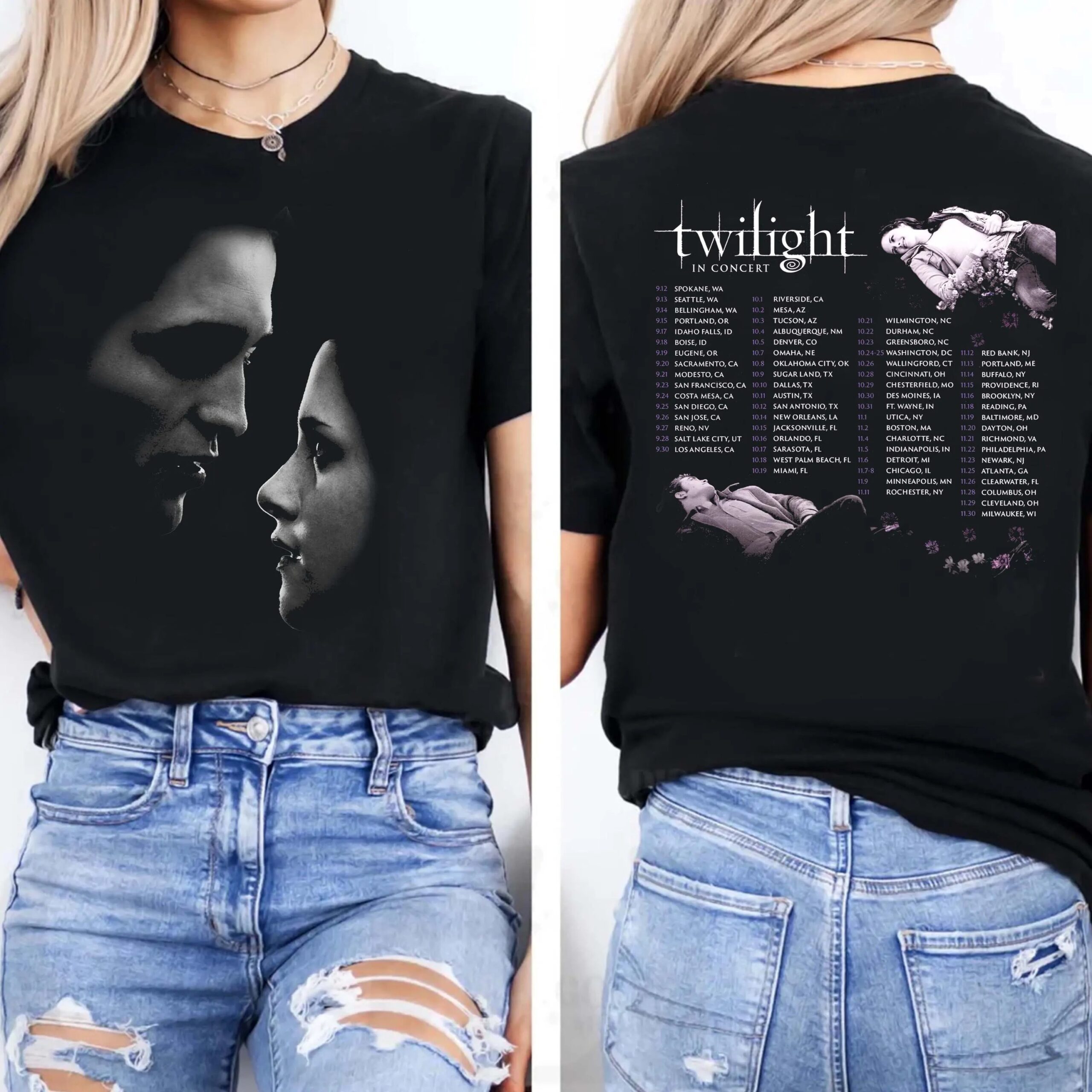 Twilight Tour 2025 ConcerShirt, Gift For Book Lover Twilight Saga Comic Shirt