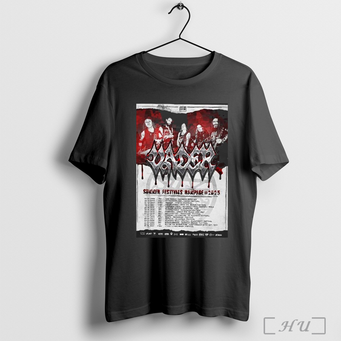 Vader Band Summer Festivals Rampage Tour 2025 List Two Sides Print Classic Shirt