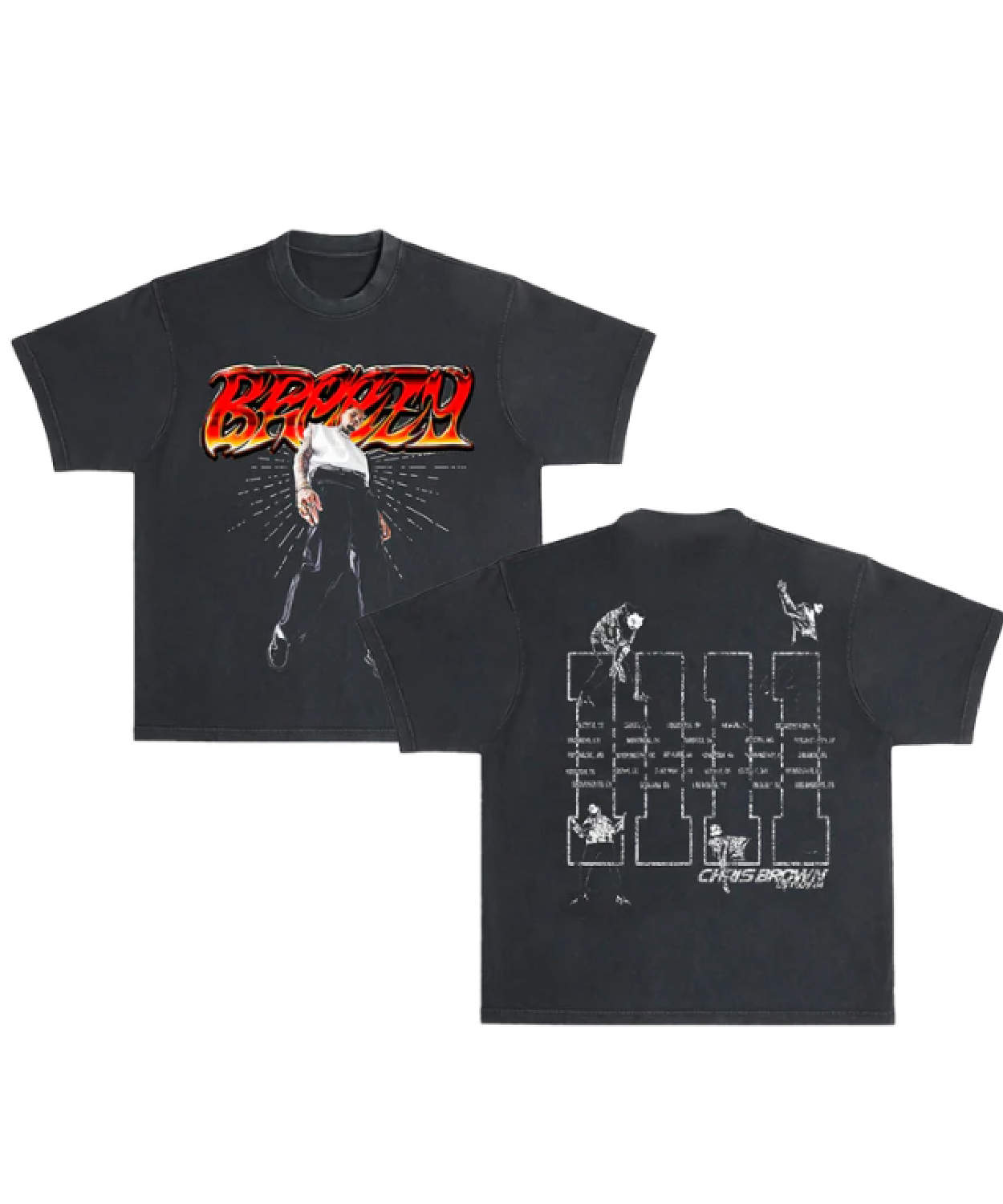 Vintage Chris Brown 11 11 World Store Merch Shirt
