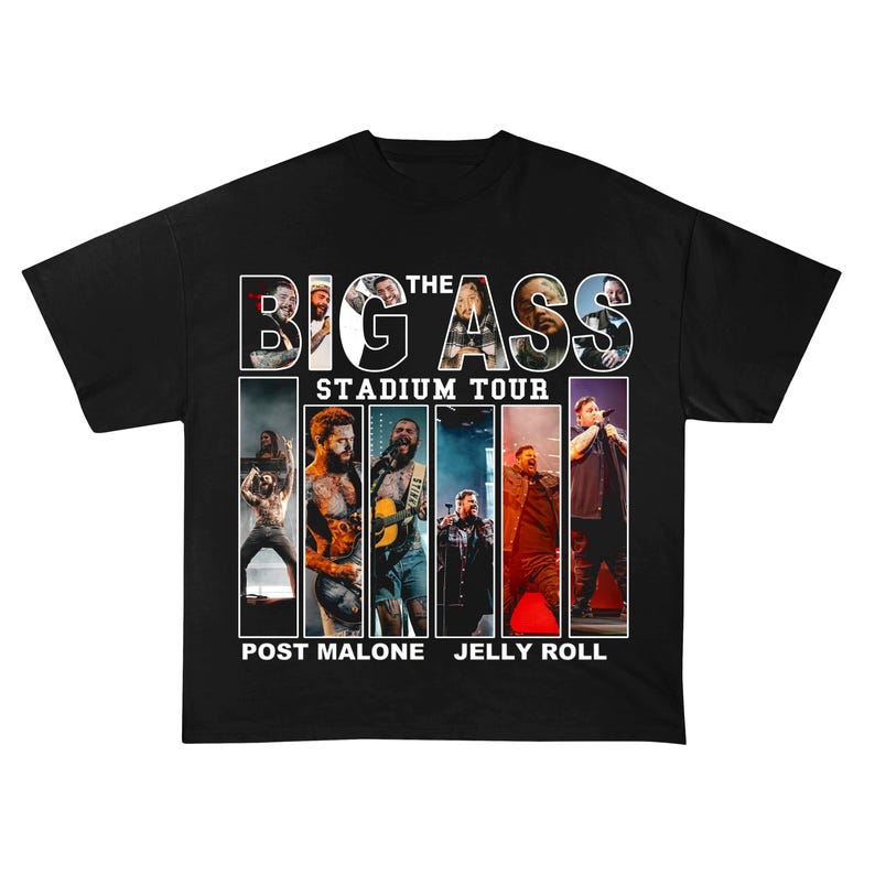 Vintage Post Malone Tour Shirt, Big Ass Stadium Tour Jelly Roll Shirt