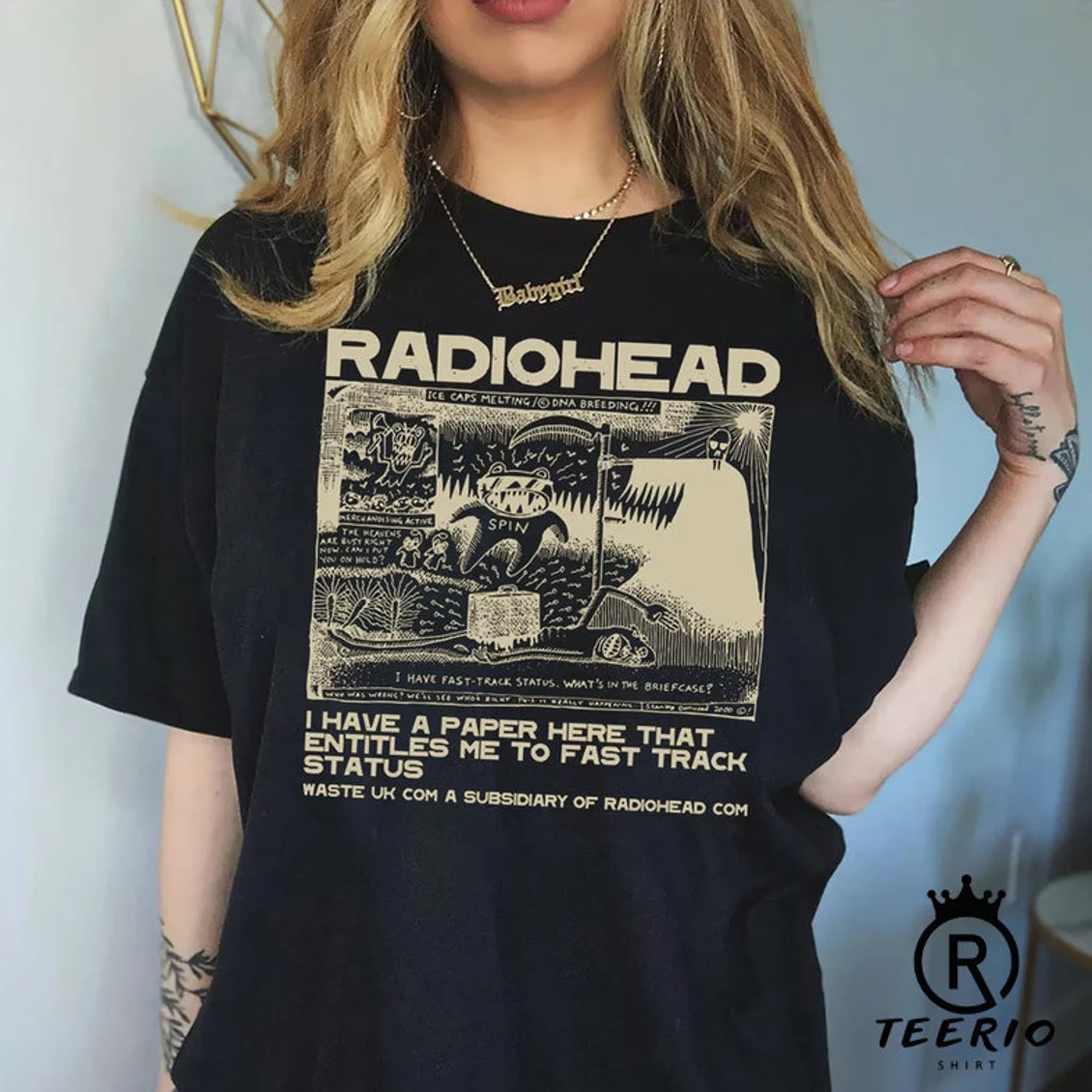 Vintage Radiohead Shirt, Radiohead Vintage Retro ConcerShirt