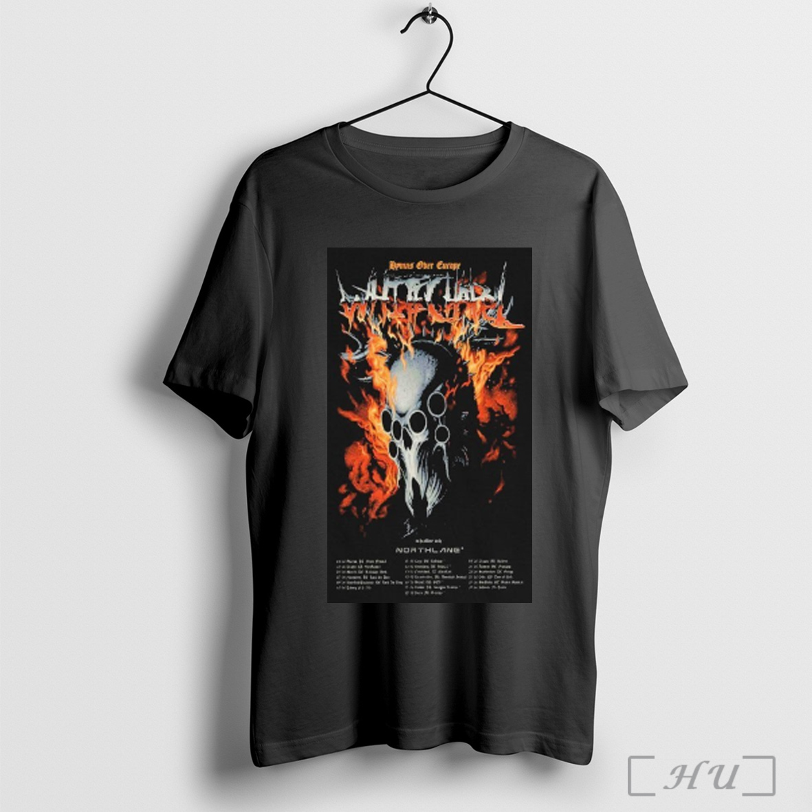 Whitechapel Hymns Over Europe Hymns Bristol Uk 2025 Tour Shirt