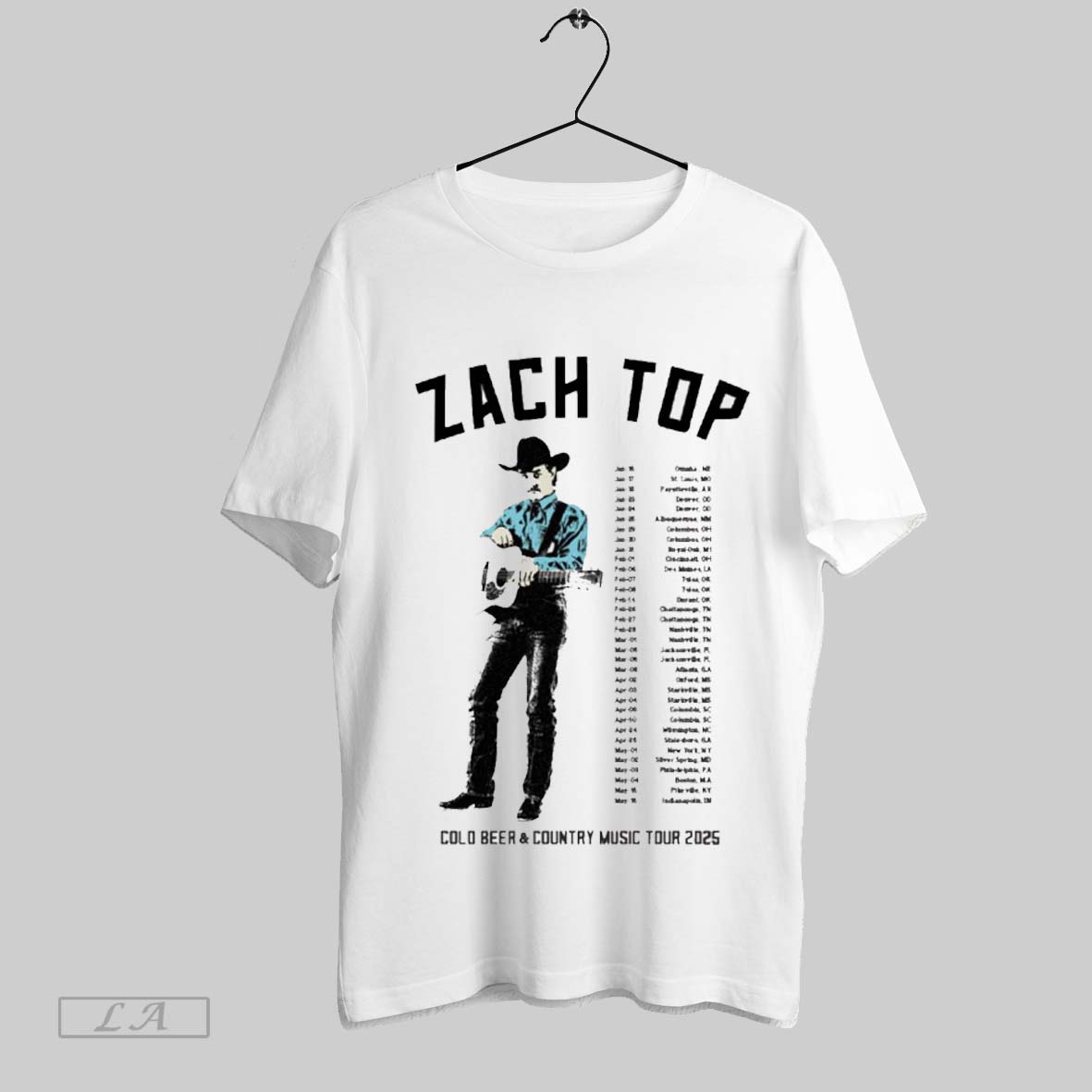 Zach 2025 Natural Tour Shirt