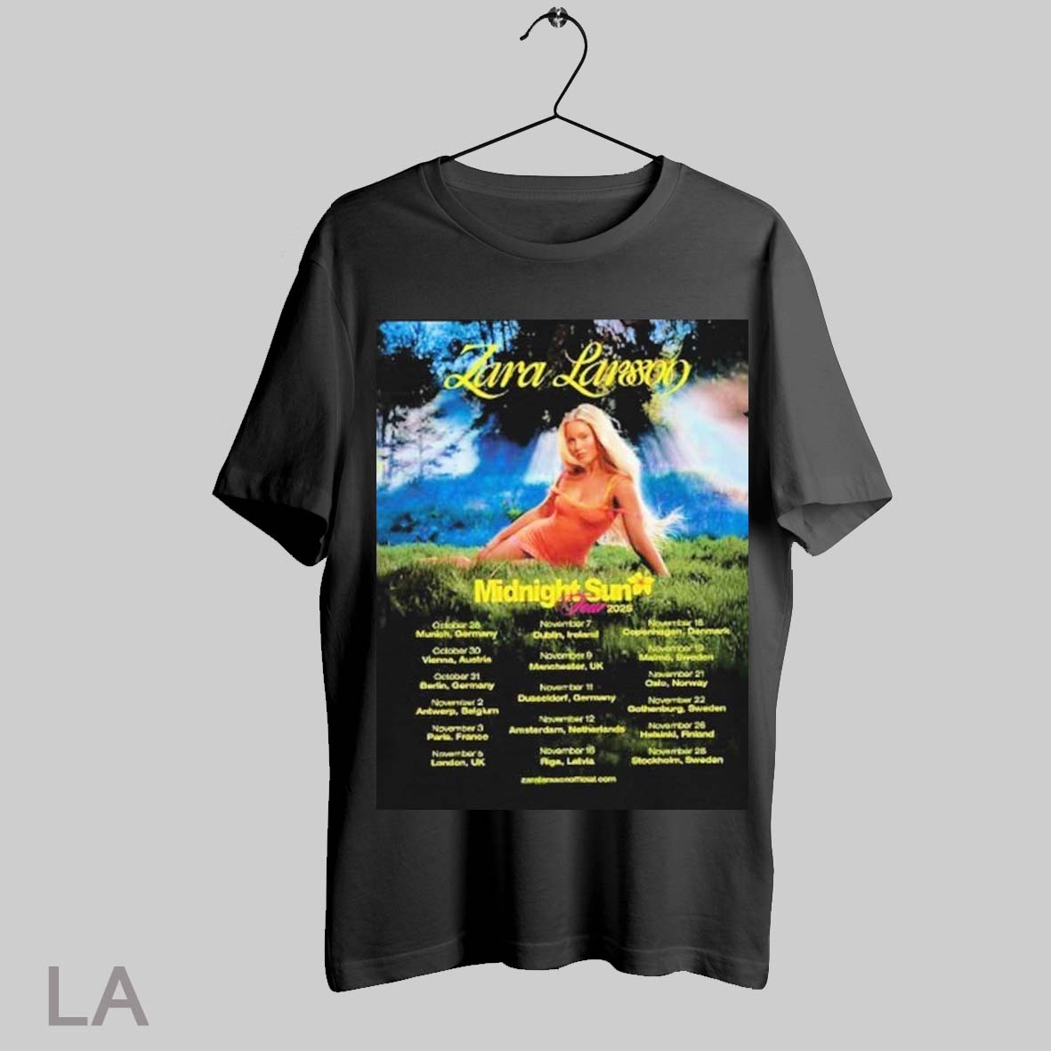 Zara Larsson Midnight Sun Tour 2025 Shirt