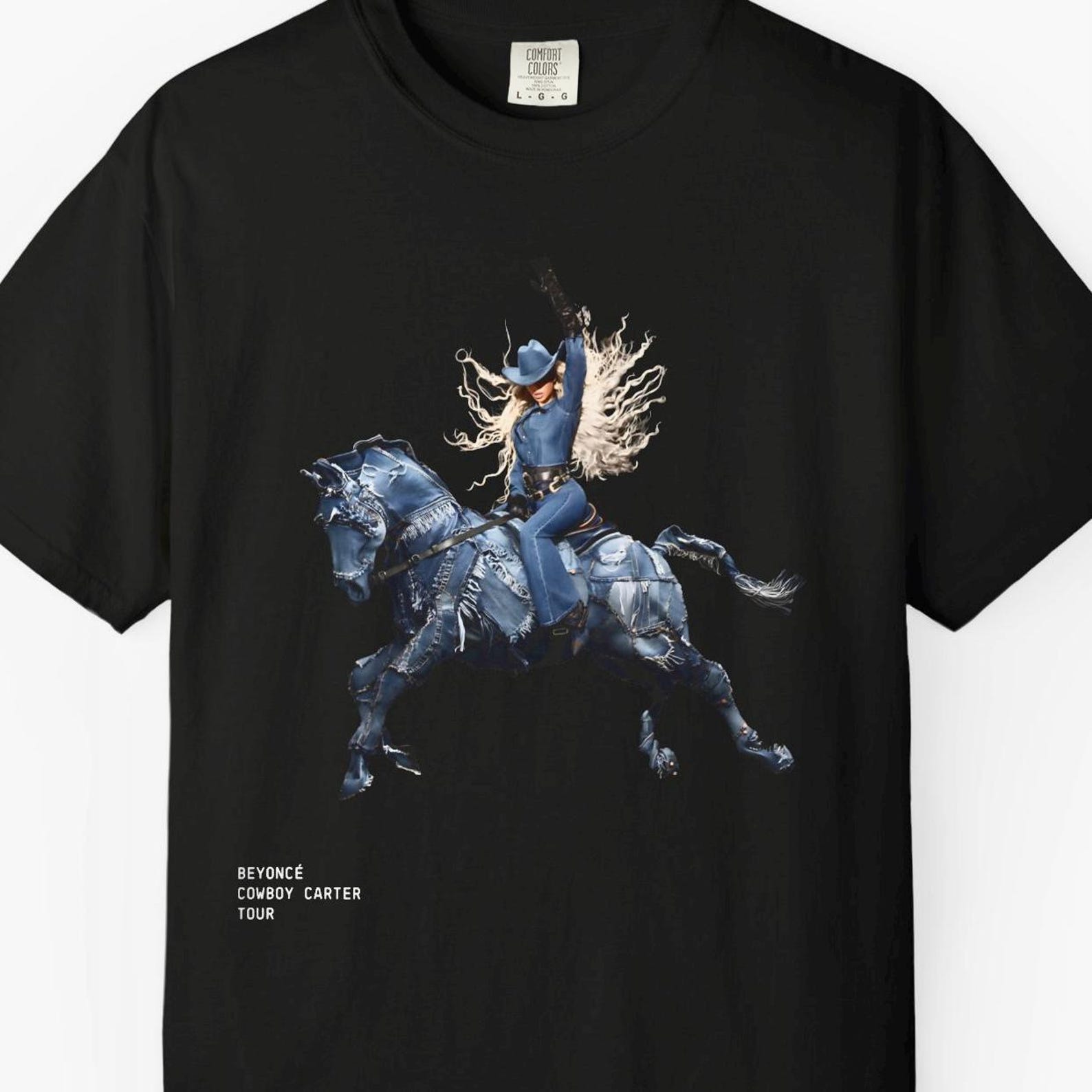 Yonc? Cowboy Denim Carter Tour Beyhive Fan Shirt